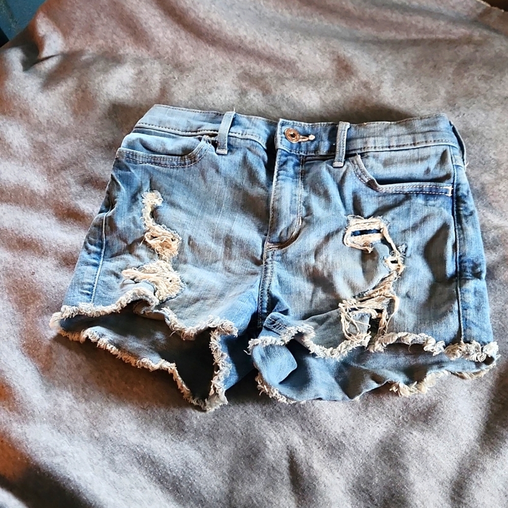 Abercrombie Kids size 13-14 high rise jean shorts